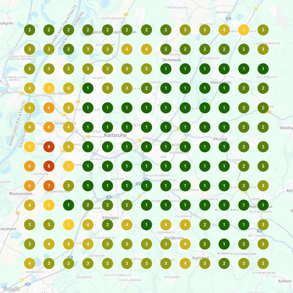 Ranking-Grid Frie&szlig; Karlsruhe nachher &mdash; M&auml;rz 2024